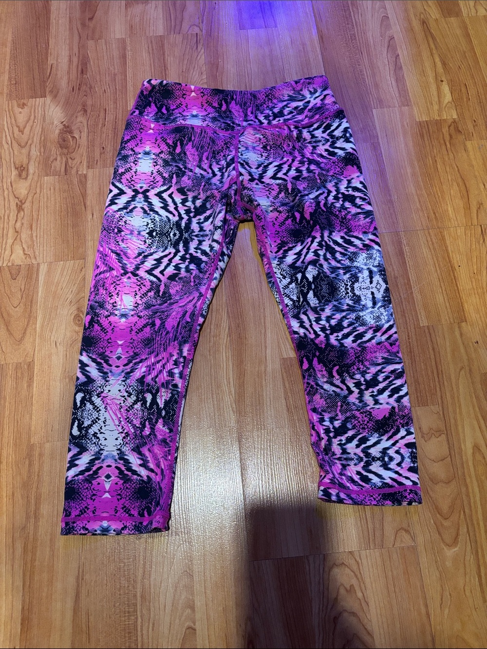 Lululemon pink printed leggings